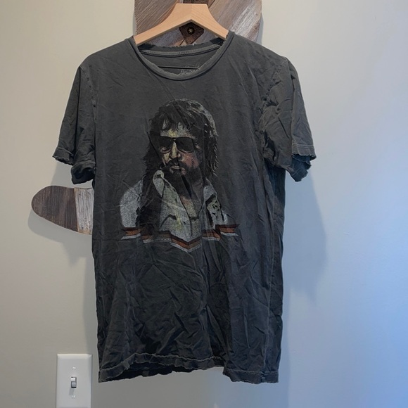 Tops - Distressed Waylon Jennings Tee